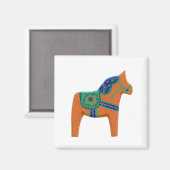 Oranje Dala magnet (Voorkant / Achterkant)