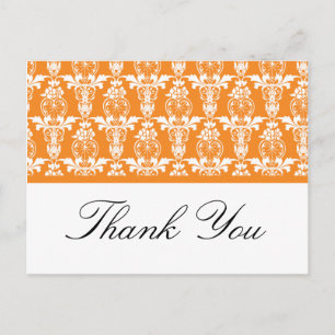 Oranje Damask Dank u Briefkaarten