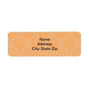 Oranje Damask Etiket
