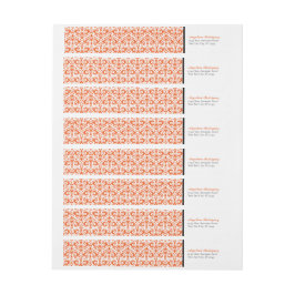Oranje Damask Pattern Afstuderen