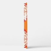 Oranje damast behang: bloemennaadloos. Case-Mate iPhone case (Achterkant / Rechts)