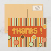 oranje dank u briefkaart (Voorkant / Achterkant)