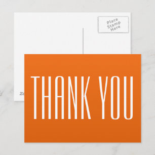 Oranje Dankjewelansichtkaart Briefkaart