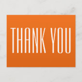 Oranje Dankjewelansichtkaart Briefkaart (Voorkant)
