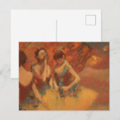 Oranje dansers Edgar Degas Briefkaart (Voorkant / Achterkant)