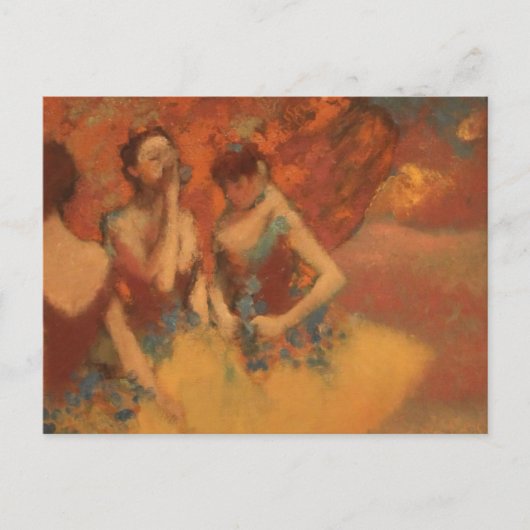 Oranje dansers Edgar Degas Briefkaart (Voorkant)