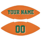 ORANJE DARK GROEN EN WITTE Football (Panelen)