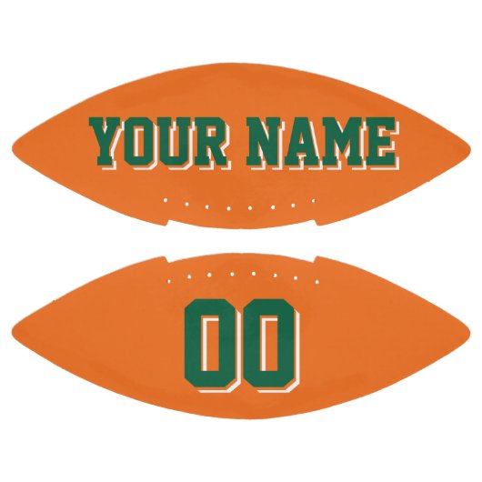 ORANJE DARK GROEN EN WITTE Football (Panelen)