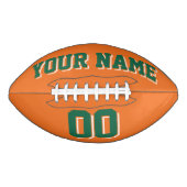 ORANJE DARK GROEN EN WITTE Football (Voorkant)