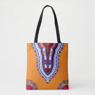 Oranje Dashiki Tote Bag