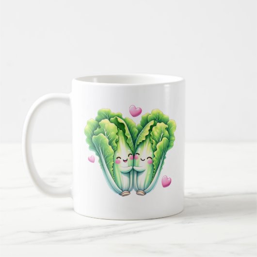 Oranje dat je blij bent dat we elkaar liefde hebbe koffiemok (Links)