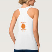 "Oranje dat je blij bent om nu te bespioneren" Tanktop (Achterkant)