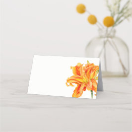 oranje Daylily waterverf Art Guest Place kaarten Plaatskaartje