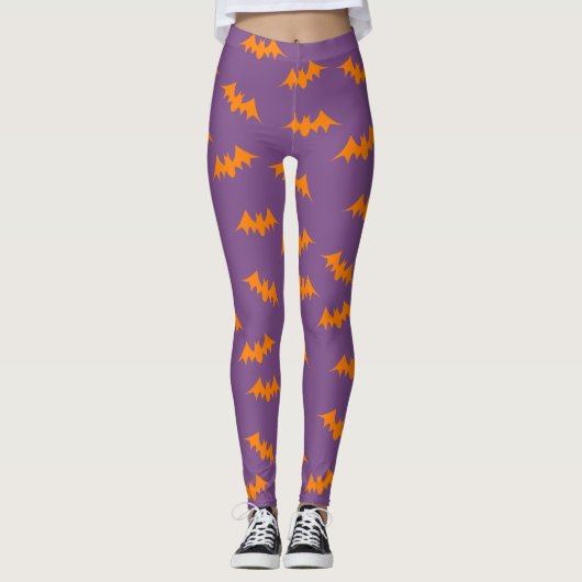 Oranje de Leggings van de Confettien van de (Voorkant)