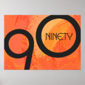 Oranje decennium 90e verjaardag poster (Voorkant)
