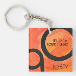 Oranje decennium 90e verjaardag sleutelhanger