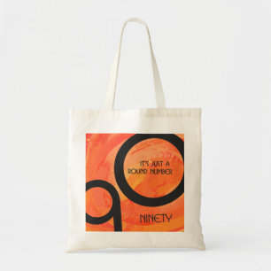 Oranje decennium 90e verjaardag tote bag