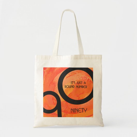 Oranje decennium 90e verjaardag tote bag (Voorkant)