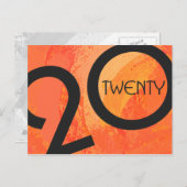 Oranje decennium briefkaart (Voorkant / Achterkant)