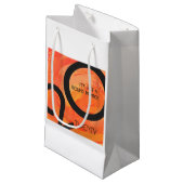 Oranje decennium klein cadeauzakje (Voorkant Gekanteld)