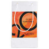 Oranje decennium klein cadeauzakje (Voorkant)