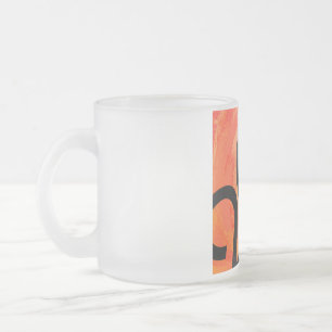 Oranje decennium matglas koffiemok