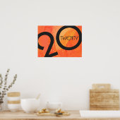 Oranje decennium poster (Keuken)