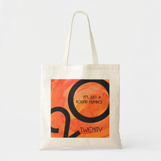 Oranje decennium tote bag (Voorkant)