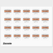 Oranje Deco Flourish Wedding Stickers (Vel)