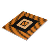 Oranje Deco Zebra Tegel Tegeltje (Zijkant)