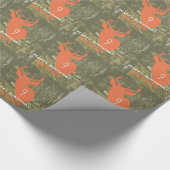 Oranje deer, speciaal aangepast, verlooppapier cadeaupapier (Hoek)