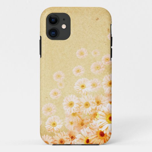 Oranje delicate bloem iPhone 5S Hoesje (Achterkant)