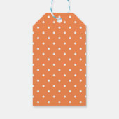 Oranje Delicate Bloemige Bruiloftsshowers Cadeaulabel (Achterkant)