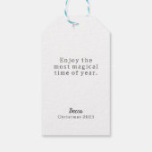 Oranje dennenvakantie Garland Cadeaulabel (Achterkant)