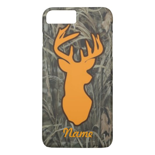 Oranje Der Head Camo Phone case (Achterkant)