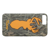 Oranje Der Head Camo Phone case (Achterkant (Horizontaal))