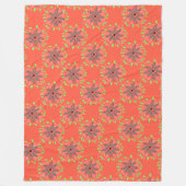 Oranje Designer Fleece Deken (Voorkant)