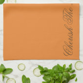 Oranje Designer Keuken Tea-Towel Theedoek (Gevouwen)