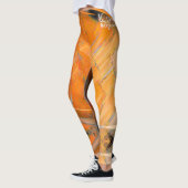 Oranje designer Leggings (Links)