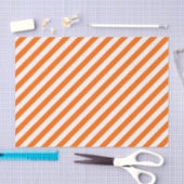 Oranje diagonaal-bandpapier tissuepapier (Craft)