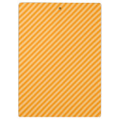 Oranje diagonaal gepersonaliseerd klembord met str (Achterkant)