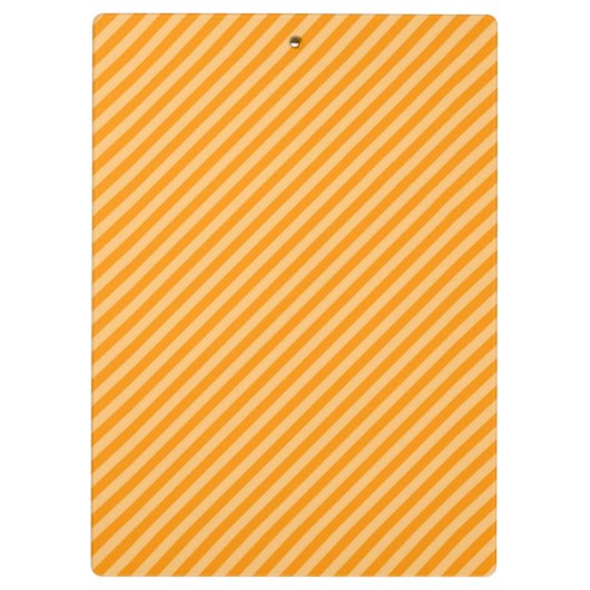 Oranje diagonaal gepersonaliseerd klembord met str (Achterkant)