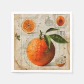 Oranje diagram servet (Voorkant)