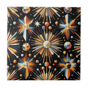 Oranje Diamant Mid Century Modern Tegeltje