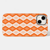 Oranje diamant patroon Case-Mate iPhone case (Achterkant (horizontaal))