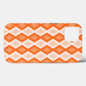 Oranje diamant patroon Case-Mate iPhone hoesje (Achterkant (horizontaal))