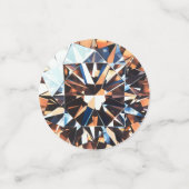 Oranje Diamant Patroon Confetti (Kleine voorkant)