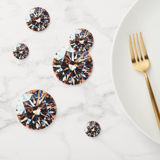 Oranje Diamant Patroon Confetti (Groep)