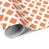 Oranje diamanten op wit cadeaupapier (Rol Hoek)