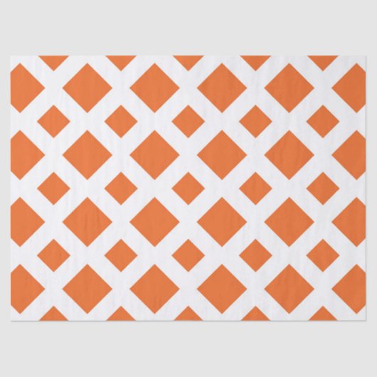 Oranje diamanten op wit papier (Voorkant)